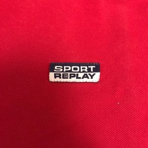 Italian brand “REPLAY” red polo t-shirt
